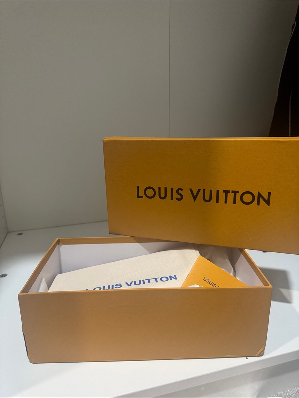 Lv Orange Branded Accessory Box